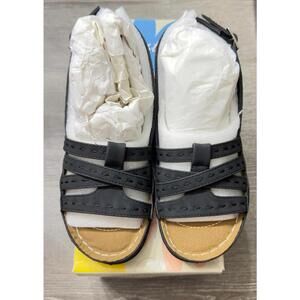 Easy Street Black Kehlani Sandals Women Size 6.5